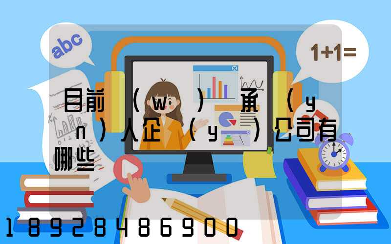 目前無(wú)車承運(yùn)人企業(yè)公司有哪些